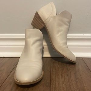 Kelsi Dagger White Heeled Bootie